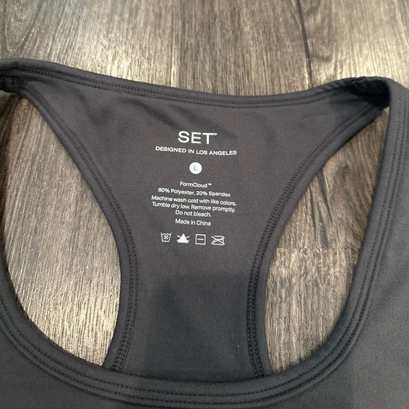 Set Active Formcloud Graphite Grey Racerback Bra - Picture 2 of 5